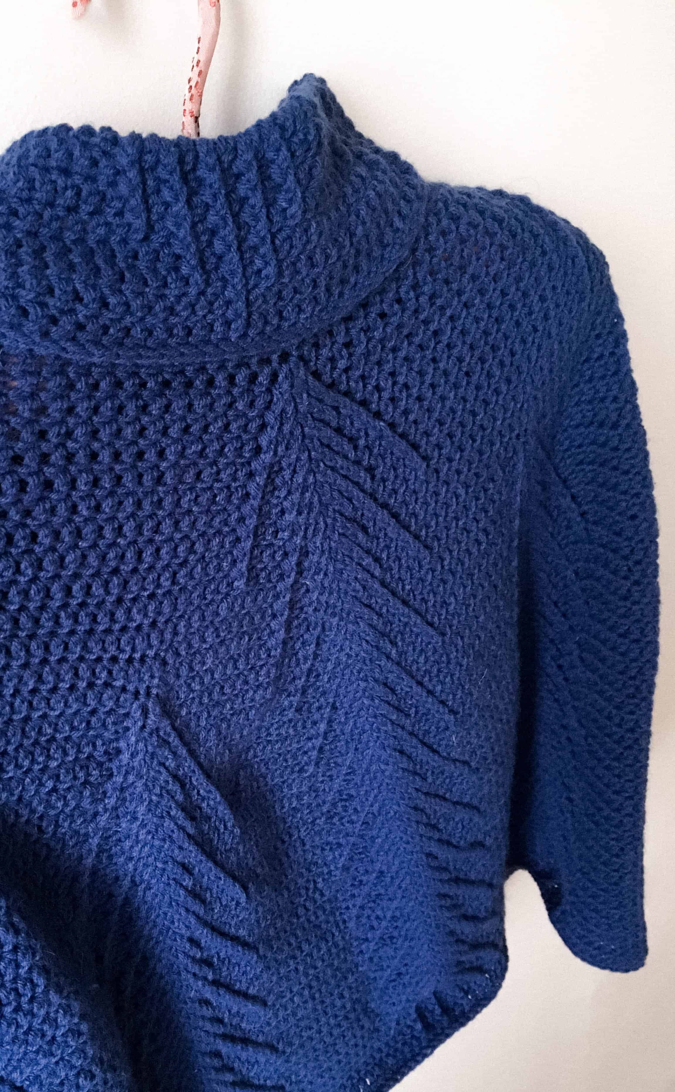 The Falling Pines Crochet Poncho by DoraDoes.co.uk