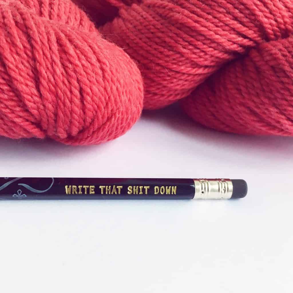 Falkland aran merino yarn slogan pencil design