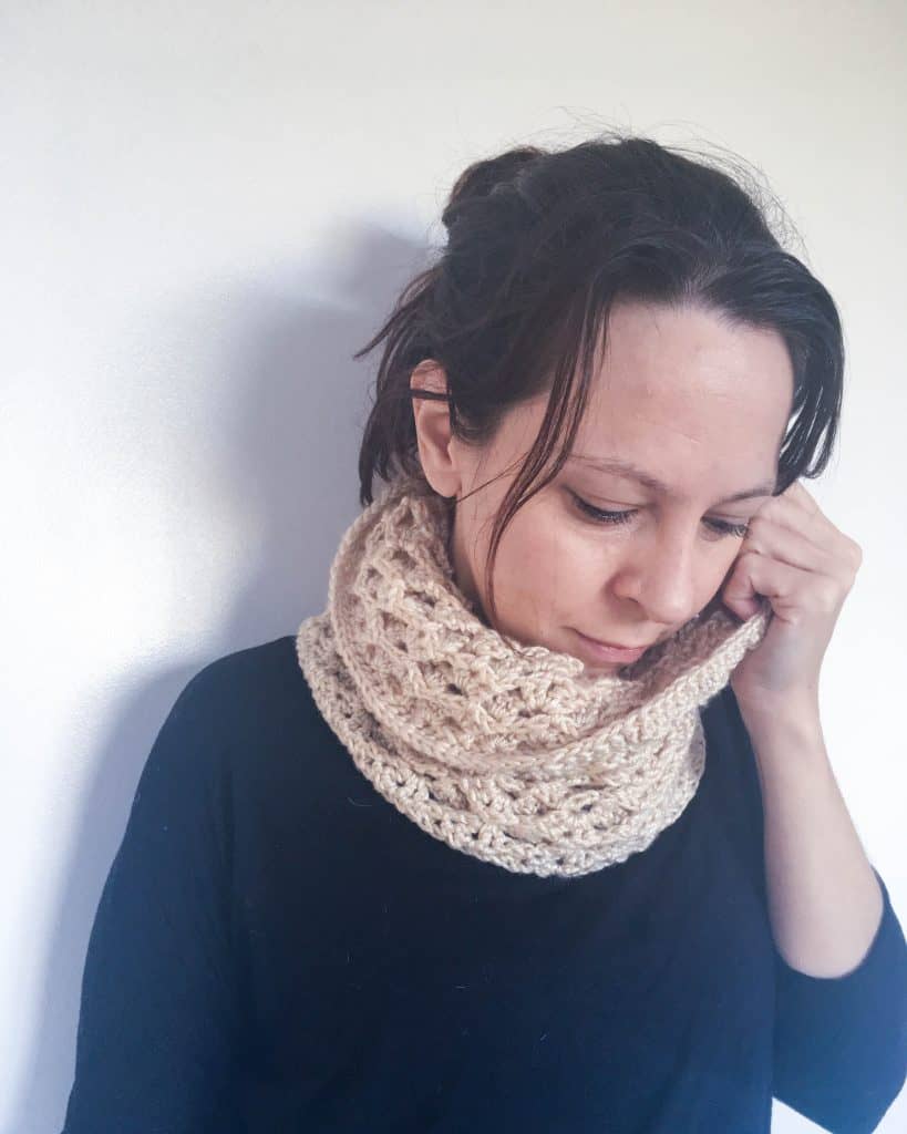 crochet cowl lion brand heartland acadia