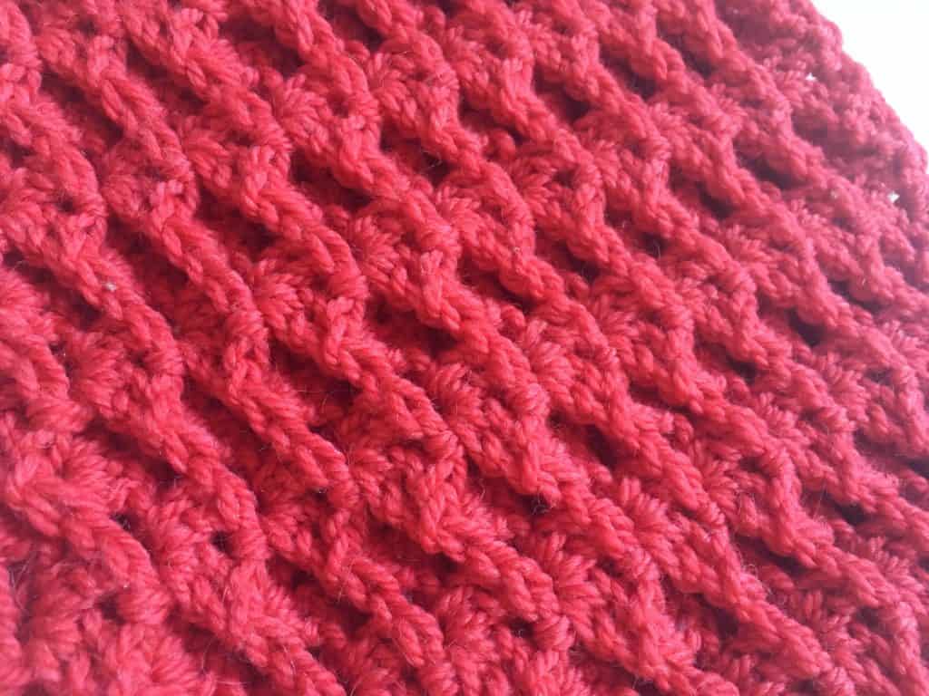 textured crochet pattern 3d mesh cables connectors