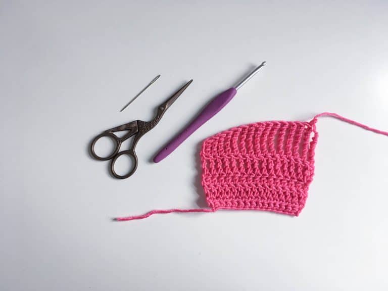 Treble Crochet tall crochet stitches scissors hook needle