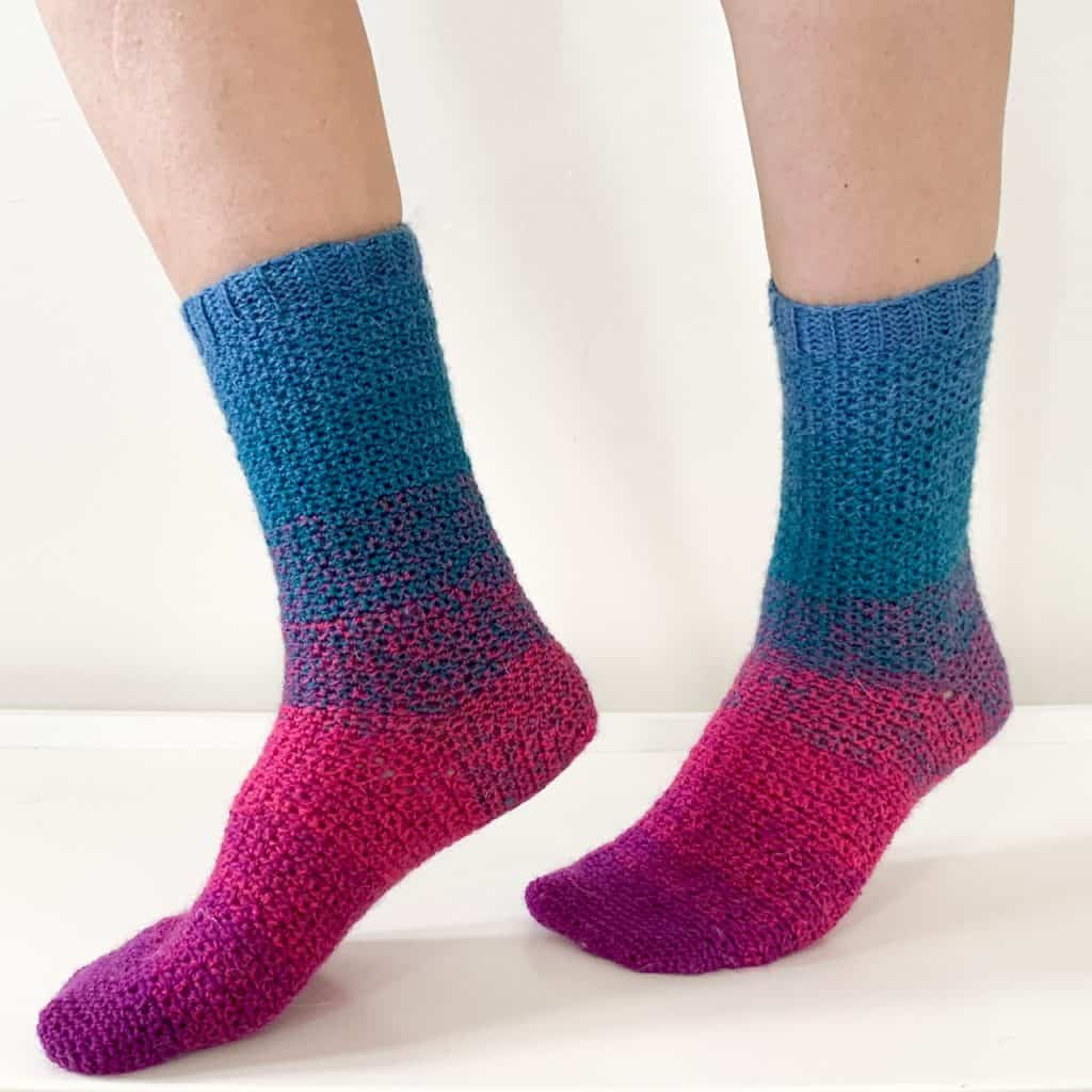 Step On - Free Crochet Sock Pattern - Dora Does