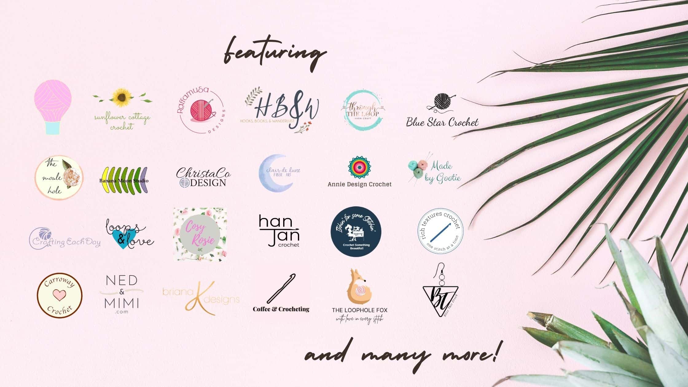 A selection of logos included in the blog hop.